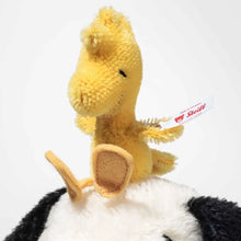 Load image into Gallery viewer, Steiff Snoopy with Woodstock 75th Anniversary Limited edition mohair collectors piece.