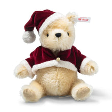 Load image into Gallery viewer, Steiff Disney Christmas Winnie the Pooh collectors mohair teddy bear