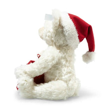 Load image into Gallery viewer, Steiff Santa Teddy bear with light collectors mohair Christmas Teddy Bear
