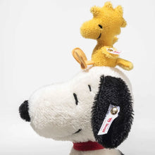 Load image into Gallery viewer, Steiff Snoopy with Woodstock 75th Anniversary Limited edition mohair collectors piece.
