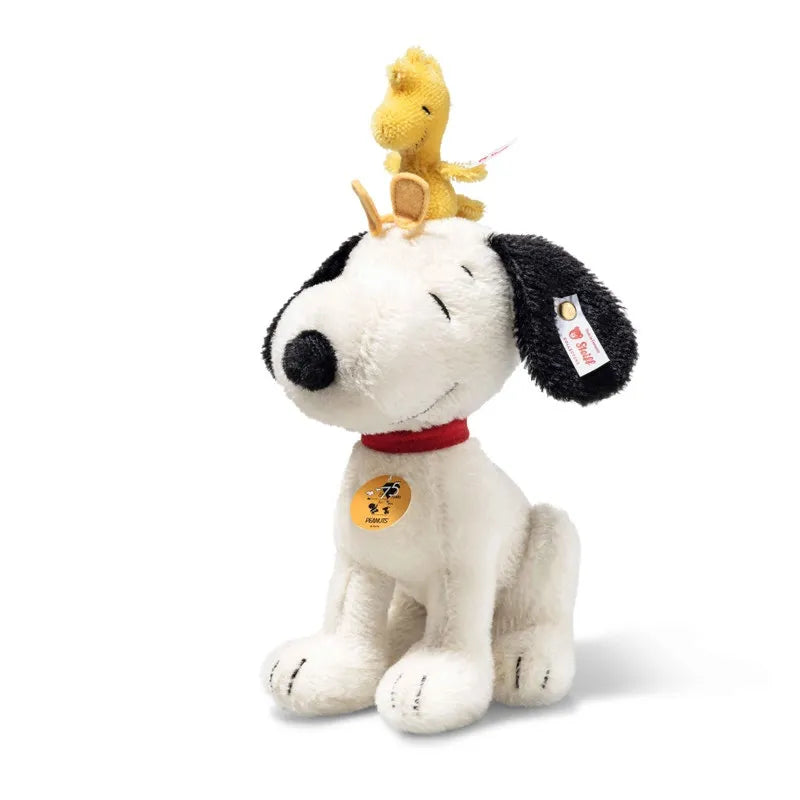 Steiff Snoopy with Woodstock 75th Anniversary Limited edition mohair collectors piece.