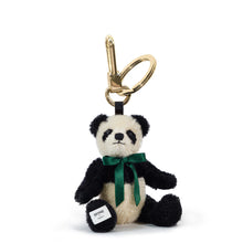 Load image into Gallery viewer, Merrythought Antique Panda mohair key charm keychain
