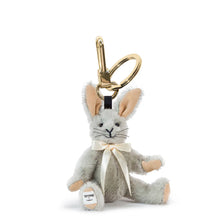 Load image into Gallery viewer, Merrythought Binky Bunny mohair key charm keychain
