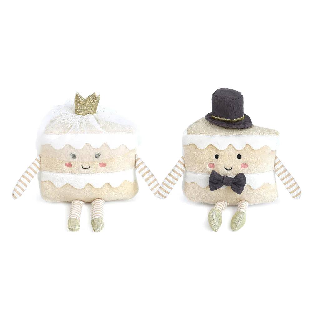 Mon Ami Mr & Mrs Cake Slice Plush