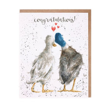 Load image into Gallery viewer, Wrendale ‘Duck Love’ Congratulations card
