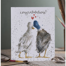 Load image into Gallery viewer, Wrendale ‘Duck Love’ Congratulations card
